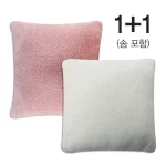 [1+1] 핑크/화이트 인테리어 쿠션, 홈 쿠션, 이너 필링, 솜 코튼 패딩 베개 코어, 소파 자동차 소프트 베개 쿠션 - 이미지 2
