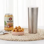 [1+1] 뚜껑있는 스테인리스 컵, 맥주 컵, 화이트 와인 잔, 커피 텀블러 350ml - 이미지 4