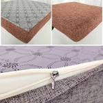 고밀도 스펀지 소파 쿠션, 단단한 목재, 레드우드 창 매트, 다다미 의자 리넨 천, 사각 쿠션, 두께 5-8cm - 이미지 5