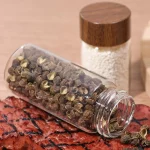 10/20/30ml 커피 콩 저장 용기 작은 유리 항아리 향신료 조미료 견과류 튜브 나무 봉인 된 병 밀폐 용기 - 이미지 4