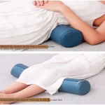 1PC 원통형 베개 솔리드 컬러 기술 패브릭 소재 마이크로 방수 목 뒤 무릎 지원 긴 바디 쿠션 커버 쿠션 - 이미지 4