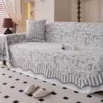 1PC 올인클루시브 여름 아이스 실크 소파 타월 (거실용 논슬립 소파 담요, 소파 보호 커버, 팔걸이 등받이 커버) - 이미지 7