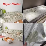 크림 슬레 시원한 느낌 소파 커버 천 여름 미끄럼 방지 팔걸이 소파 타월 얼음 실크 통기성 소파 에어컨 담요 - 이미지 6