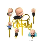 리틀 보스 아크릴 케이크 장식 아이 생일 파티 용품 장식 베이비 샤워 Caketopper - 이미지 4