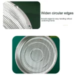 손잡이가 달린 스테인리스 스틸 음식 스티머 바구니, 압력 밥솥 스티머 바구니, 스팀 그리드 배수 배수구, 요리 도구 - 이미지 5
