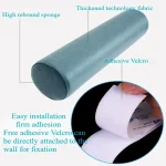 1PC 원통형 베개 솔리드 컬러 기술 패브릭 소재 마이크로 방수 목 뒤 무릎 지원 긴 바디 쿠션 커버 쿠션 - 이미지 2