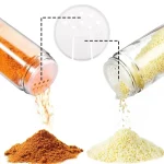 대나무 뚜껑이 있는 유리 향신료 항아리, 미니멀리스트 향신료 라벨 스티커 포함, 접이식 깔때기 주방 향신료 항아리 세트, 12 개 - 이미지 3