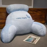 얼음 완두콩 침대 옆 쿠션 부드러운 허리 베개 큰 등받이 침대 베개 소파 베개 침대 독서. - 이미지 5