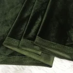 실내 장식 드레스 코트 의류 바느질 주름 방지 부드러운 탄성 벨벳 천 레드 블루에 대한 미터로 녹색 스트레치 벨벳 원단 - 이미지 3