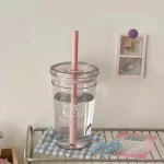 새로운 만화 귀여운 키티 빨대 컵, 고급스럽고 사랑스러운 고온 내열 대용량 데스크탑 컵 커피 컵 - 이미지 6