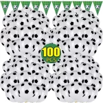 20/100PCS 라텍스 축구 풍선 스포츠 회의 게임 테마 파티 용품 풍선 축구 풍선 아이 생일 장식