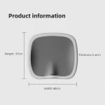 미끄럼 방지 베이스가 있는 자동차/사무실 의자 지원을 위한 메모리 폼 시트 쿠션 오랫동안 앉아 있는 것을 위한 인체공학적 엉덩이 컴포트 스퀘어 시트 패드 - 이미지 6