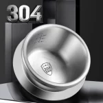 0.8-2L 야외 소형 압력 밥솥 캠핑 304 스테인레스 스틸 휴대용 주방 밥솥 요리 도구 압력 밥솥 - 이미지 4