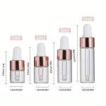 5pcs 1ml 2ml 3ml 5ml 명확한 미니 유리 Dropper 병 에센셜 오일 샘플 여행을위한 유리 눈 Dropper와 작은 - 이미지 6