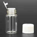 10X 빈 오리피스 감속기 유리 병 클리어 드램 작은 구멍 병 미니 약병 향수 에센셜 오일 샘플 1ml 2ml 3ml 5ml - 이미지 3