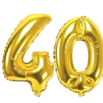 32 인치 숫자 그림 호일 풍선 10 20 30 40 50 60 70 80 90 세 성인 생일 파티 기념일 장식 공기 풍선 - 이미지 4