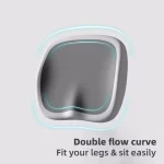 미끄럼 방지 베이스가 있는 자동차/사무실 의자 지원을 위한 메모리 폼 시트 쿠션 오랫동안 앉아 있는 것을 위한 인체공학적 엉덩이 컴포트 스퀘어 시트 패드 - 이미지 4