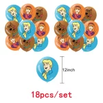 Scobys-do 생일 파티 장식 어린이는 생일 축하 배너 종이 식기 라텍스 풍선 식탁보 베이비 샤워 장식을 선호합니다 - 이미지 6