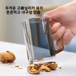 식품 등급 고붕규산 유리 손잡이 차 컵 (가정용 및 손님용) 내열성 모던 심플 스타일 원형 실린더 컵 - 이미지 5