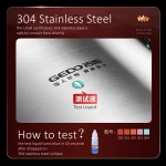 24cm 직경 304 스테인레스 스틸 소스 냄비 LFGB 인증 스튜 냄비 울트라 두꺼운 냄비 통합 성형 주방 끓는 냄비 - 이미지 3