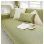 여름 미끄럼 방지 아이스 돗자리 냉감 풀커버 소파 매트 여름 커버 쿨매트 가죽 소파 커버 활성 날염 공예 환경보호 소파타월 정교하다 - 이미지 3