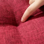 두꺼운 터프티드 시트 쿠션, 천연 리넨 라운드 바닥 베개, 홈 데코 푸프, 명상 요가용, 성인 및 어린이 패드 - 이미지 3