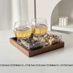 프리미엄 투명 유리 위스키 컵, 여성용 고급 가정용 물컵, 얼음이 들어간 차가운 음료에 적합