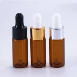 50pcs,100pcs 5ml 10ml 15ml 20ml 앰버 유리 Dropper 병 항아리 화장품 향수 에센셜 오일 병에 대 한 피펫 - 이미지 4