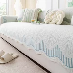 얼음 실크 냉각 소파 쿠션 여름 자수 쿨러 쿠션  소파 커버 통기성 방지 스크래치 거실 소파 - 이미지 5