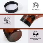 10pcs 5g-50g 앰버 브라운 유리 화장품 항아리 페이스 크림 병 휴대용 여행 페이스 크림 화장품 용기 액세서리 - 이미지 3