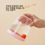 휴대용 샐러드 컵 식품 등급 포크 포함 과일 컵 밀폐 보관 용기 냉장고 야외 학생 직장인 외출용 - 이미지 2