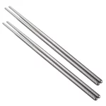 5 쌍 중국 금속 젓가락 가정용 고온 살균 가능 미끄럼 방지 스테인레스 스틸 젓가락 주방 악세사리 - 이미지 6