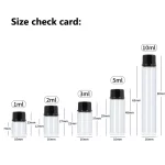 10X 빈 오리피스 감속기 유리 병 클리어 드램 작은 구멍 병 미니 약병 향수 에센셜 오일 샘플 1ml 2ml 3ml 5ml - 이미지 5