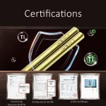 고급 순수 티타늄 젓가락, 코르스 감염 방지, 5 색 단열 LFGB 인증서, 중국 가족 식기, 10 개 - 이미지 5
