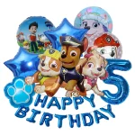 PAW 순찰 풍선 생일 배너 장식 알루미늄 필름 디지털 풍선 세트 개 체이스 마샬 스카이 키즈 파티 용품 장난감 - 이미지 5