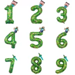 픽셀 캐릭터 마이 월드 알루미늄 필름 풍선 마인크래프트 배틀 스티브 다이아몬드 검 벌 게임 파티 데코 블록 디지털 선물 2개