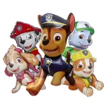5pcs Paw Patrol 호일 풍선 라이더 체이스 스카이 록키 파편 테마 풍선 생일 파티 장식 어린이 용품 장난감