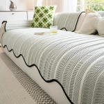 여름 소파 커버 냉각 부드러운 소파 커버 미끄럼 방지 소파 매트 수건 럭셔리 코너 소파 수건 거실 쇼파패드 홈 ソファーマット - 이미지 3