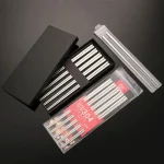 23CM 스테인레스 스틸 젓가락 미끄럼 방지 중국 젓가락 홈 금속 젓가락 음식 스시 스틱 주방 식기 - 이미지 3