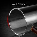 LFGB 인증 초경질 고붕규산 유리컵 -20 ℃ ~150 ℃ 사무실을 위한 저항적인 맥주 머그잔 투명 우유 커피 컵 - 이미지 4