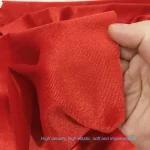 실내 장식 드레스 코트 의류 바느질 주름 방지 부드러운 탄성 벨벳 천 레드 블루에 대한 미터로 녹색 스트레치 벨벳 원단 - 이미지 4