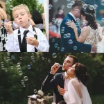 50PCS 미니 화이트 러브 하트 모양 버블 비누 병 버블 물 웨딩 게스트 호의 파티 용품 아이 장난감 - 이미지 4