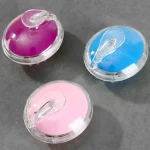 크리스탈 클리어 샴푸 브러시 두피 마사지 모발 성장 샴푸 브러시 실리콘 헤드 마사지 브러시 홈 클린 두피 마사지 빗 - 이미지 4