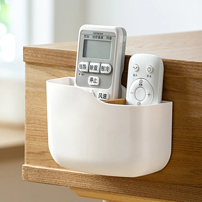 벽 마운트 스토리지 랙 다기능 주최자 TV 에어컨 전화 플러그 교수형 홀더에 대 한 원격 제어 스토리지 박스