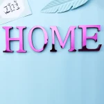 아크릴 장미 빨간색 문자 3D 거울 벽 스티커 홈 인테리어 휴일 축하 거실 DIY 껍질 & 스티커 아트 벽화