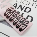 10PCS 새로운 귀여운 만화 심장 유형 금속 캔디 컬러 아기 BB 클립 소녀 머리핀 헤어 클립 어린이 모자를 쓰고 있죠 어린이 액세서리 - 이미지 3