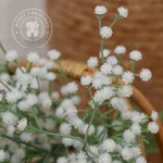 안개꽃 인조 웨딩 부케, 보호 장식, 가짜 꽃, 파티 크리스마스 홈 가든 장식, 1 개 - 이미지 6