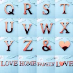 레드 미러 아크릴 영어 글자 벽 스티커, 휴일 축하 장식, 거실 아트 벽화 필 및 스티커 벽지 - 이미지 5