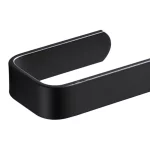 아크릴 화장지 홀더 티슈 랙 벽 마운트 욕실 주방 롤 홀더 종이 티슈 랙 후크 현대 블랙 옷걸이 - 이미지 4