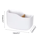 벽 마운트 스토리지 랙 다기능 주최자 TV 에어컨 전화 플러그 교수형 홀더에 대 한 원격 제어 스토리지 박스 - 이미지 6